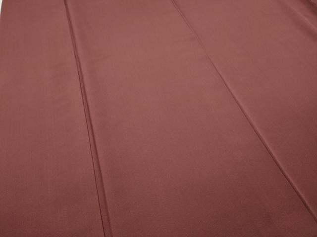 平和屋着物●上質な色無地 浅蘇芳色 正絹 逸品 CABK8087ut