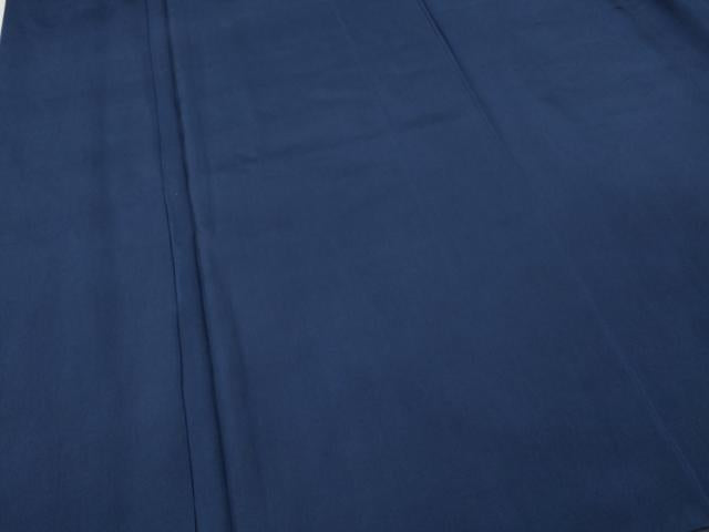 平和屋着物●男性 色紋付 濃藍色 正絹 逸品 CABK8093ut