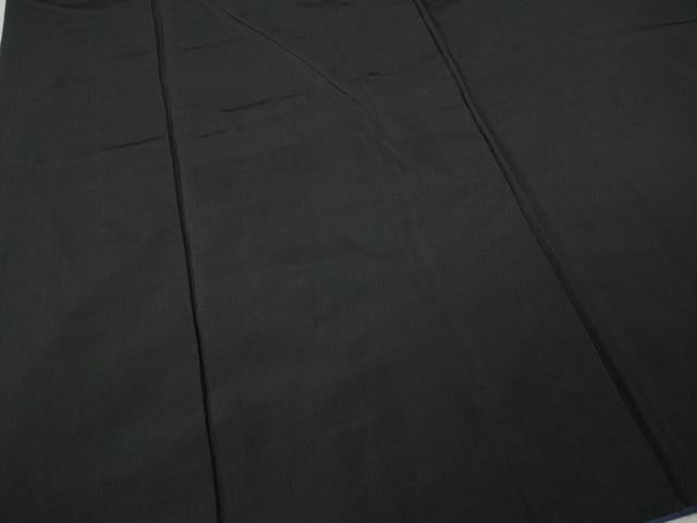 平和屋着物●男性 黒紋付 正絹 逸品 CABK8094ut