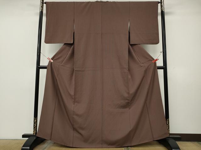 平和屋着物●上質な小紋 縞 正絹 逸品 CABK8096ut