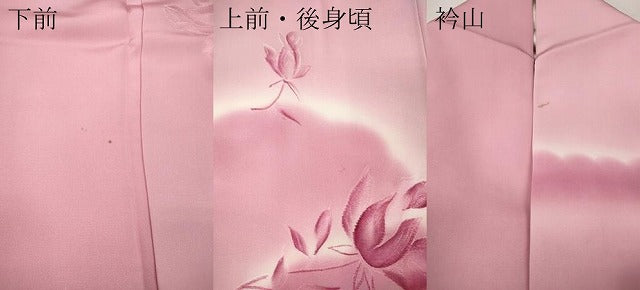 平和屋着物●訪問着 地紋起こし 枝花文 暈し染め 正絹 逸品 CABK8108ut
