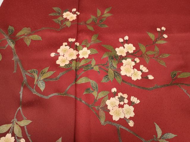 平和屋着物●訪問着 作家物 枝花文 暈し染め 金彩 正絹 逸品 CABK8112ut