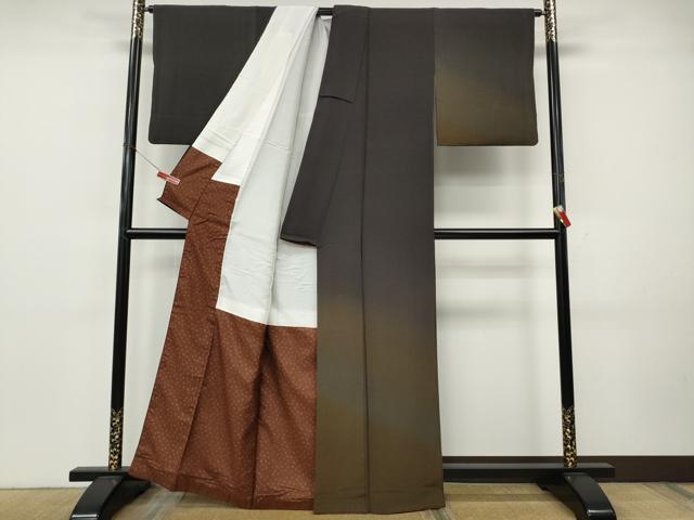 平和屋着物●訪問着 霞文 暈し染め 正絹 逸品 CABK8138ut