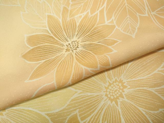 平和屋着物●上質な小紋 枝花文 暈し染め 正絹 逸品 CABK8157ut