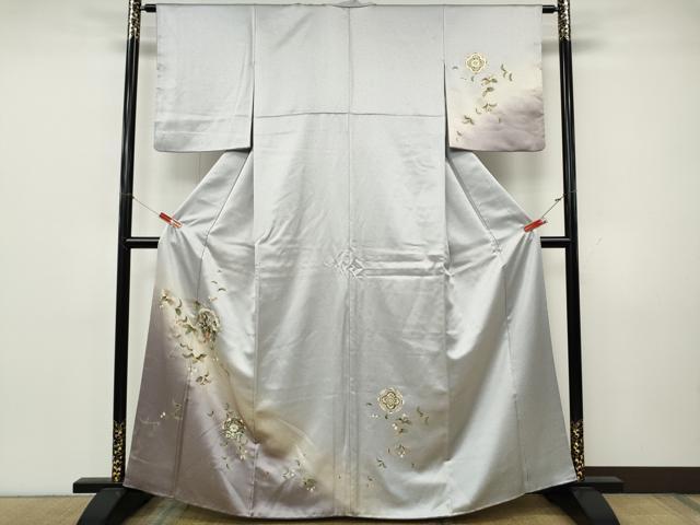 平和屋着物●訪問着 正倉院鳳凰枝花文 暈し染め 金彩 正絹 逸品 CABK8158ut