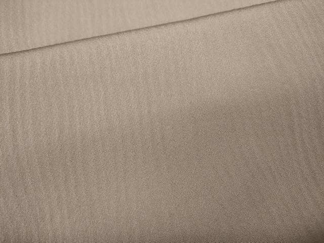 平和屋着物●上質な色無地 縞地紋 胡桃染色 正絹 逸品 CABK8160ut