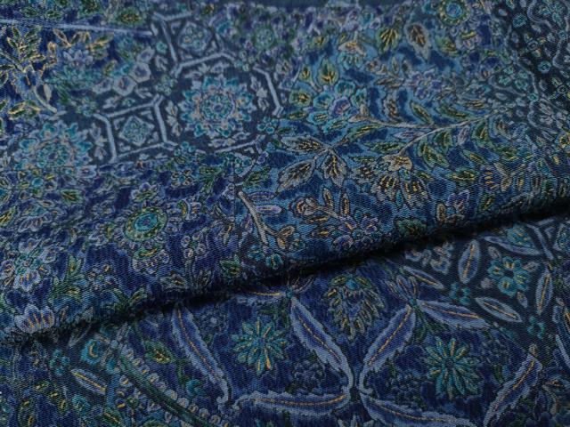 平和屋着物●訪問着 エ霞地紙吉祥花文 正絹 逸品 未使用 CABK8161ut