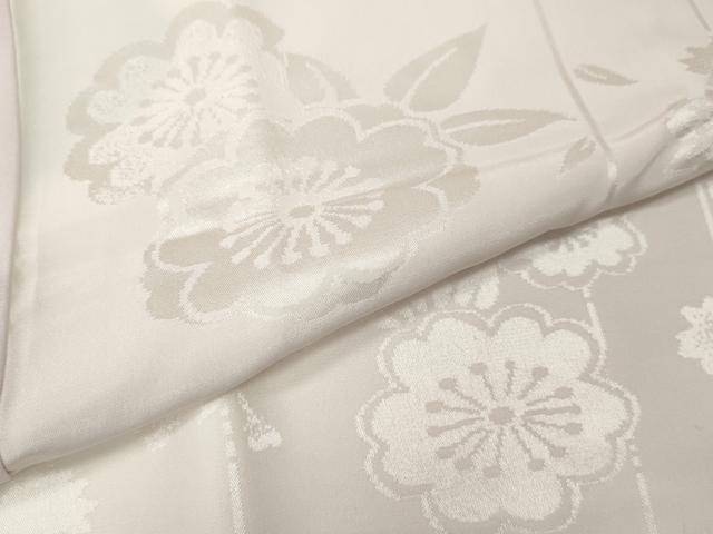 平和屋着物●長襦袢 無双仕立て 枝垂れ花地紋 暈し染め 正絹 逸品 CABK8172ut