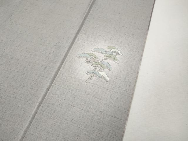 平和屋着物●訪問着 紬地 絞り 風景草花文 正絹 逸品 CABK8193ut