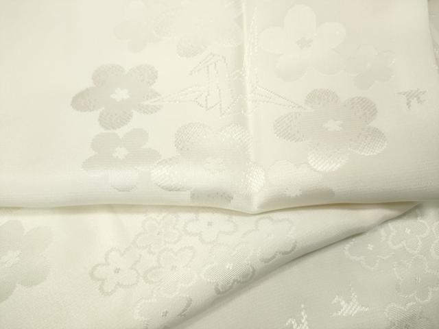 平和屋着物●長襦袢 袷 折鶴花地紋 暈し染め 正絹 逸品 CABK8222ut