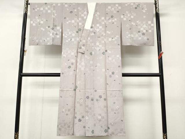 平和屋着物●長襦袢 無双仕立て 舞花文 やまと誂製 正絹 逸品 CABK8224ut