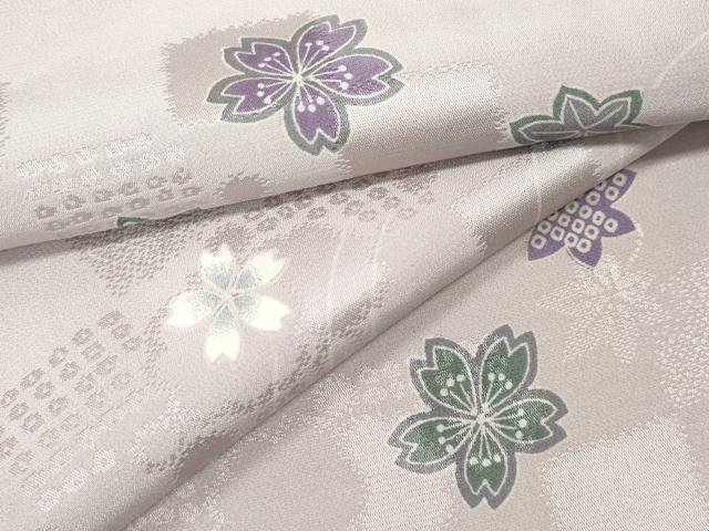 平和屋着物●長襦袢 無双仕立て 舞花文 やまと誂製 正絹 逸品 CABK8224ut