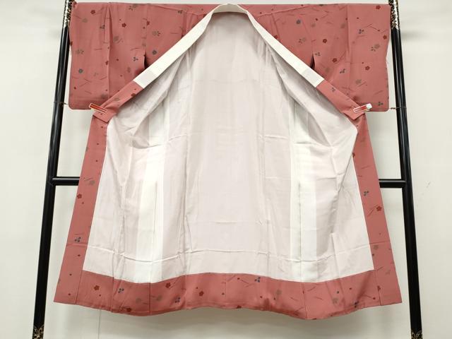 平和屋着物●長襦袢 袷 舞花こぼれ松葉文 金彩 正絹 逸品 未使用 CABK8228ut
