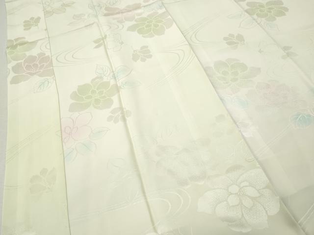 平和屋着物●長襦袢 袷 流水舞花地紋 暈し染め 正絹 逸品 CABK8232ut