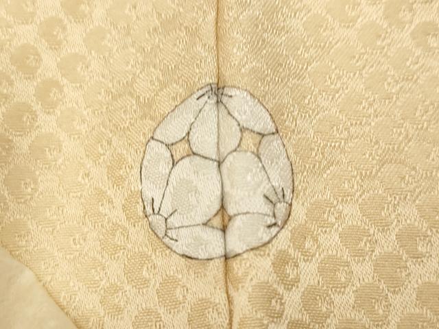 平和屋着物●上質な色無地 南天地紋 肌色 正絹 逸品 未使用 CABK8240ut