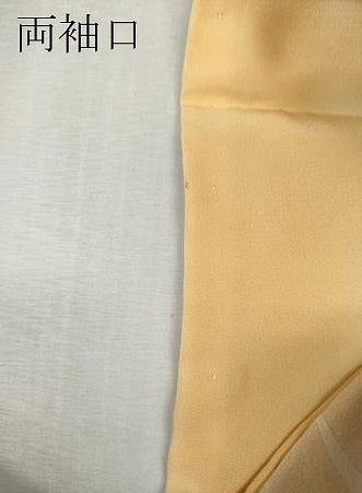平和屋着物●訪問着 友禅 竹垣草花文 暈し染め ロング丈 正絹 逸品 CABK8250ut