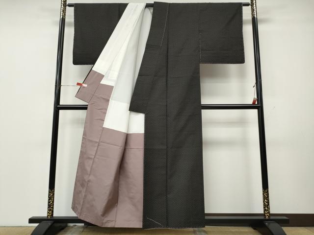 平和屋着物●本場大島紬 一元絣 正絹 逸品 CABK8279ut