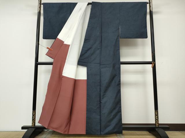平和屋着物●本場大島紬 9マルキ 唐草文 正絹 逸品 CABK8295ut