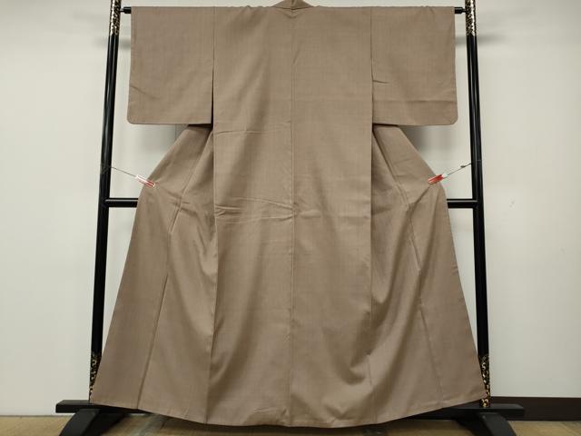 平和屋着物●結城紬 白茶色 正絹 逸品 CABK8314ut