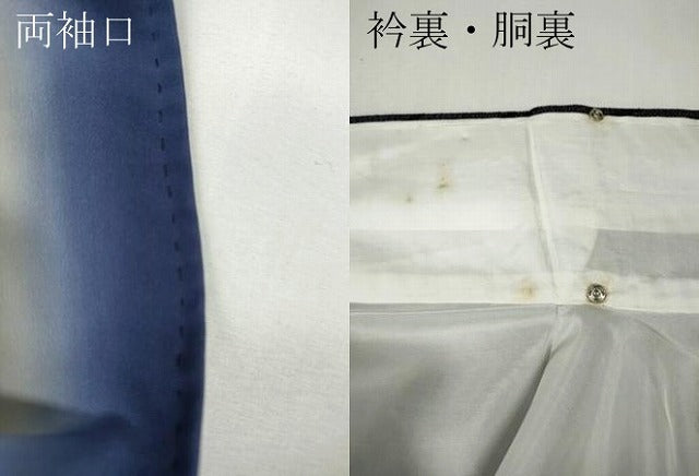 平和屋着物●結城紬 100亀甲 斜線吉祥文 正絹 逸品 CABK8335ut