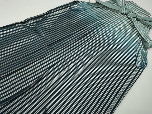 平和屋着物●男性 行灯袴 縞 暈し染め 銀糸 CABK8349ut