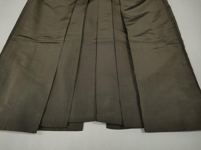 平和屋着物●男性 馬乗り袴 縞 正絹 逸品 CABK8352ut