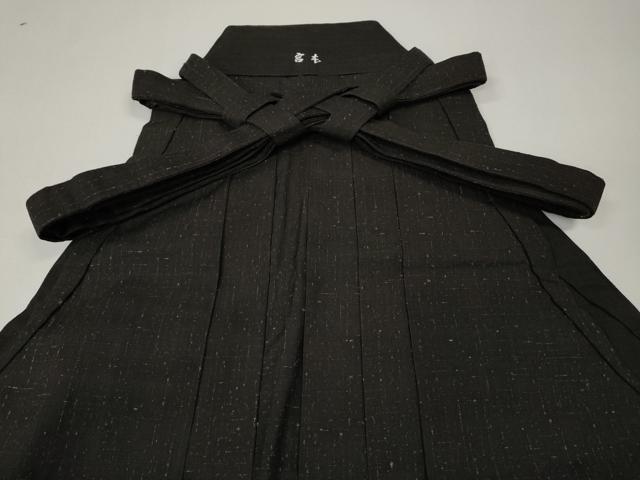 平和屋着物●男性 行灯袴 紬地 霞文 正絹 逸品 CABK8353ut