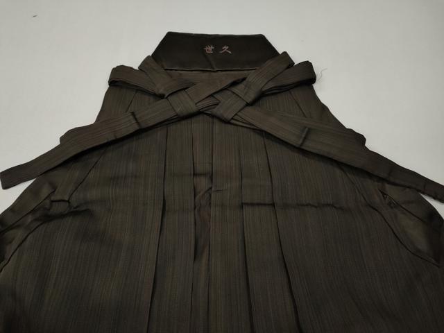 平和屋着物●男性 馬乗り袴 縞 正絹 逸品 CABK8354ut
