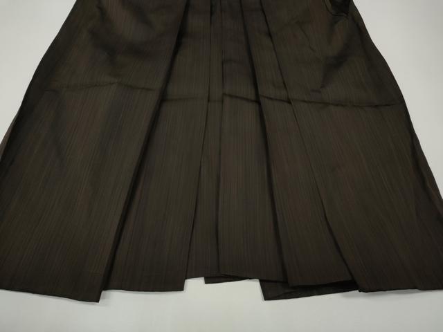 平和屋着物●男性 馬乗り袴 縞 正絹 逸品 CABK8354ut