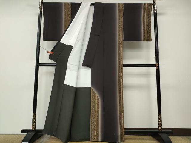 平和屋着物●訪問着 吉祥花間道 暈し染め 正絹 逸品 CABK8356ut