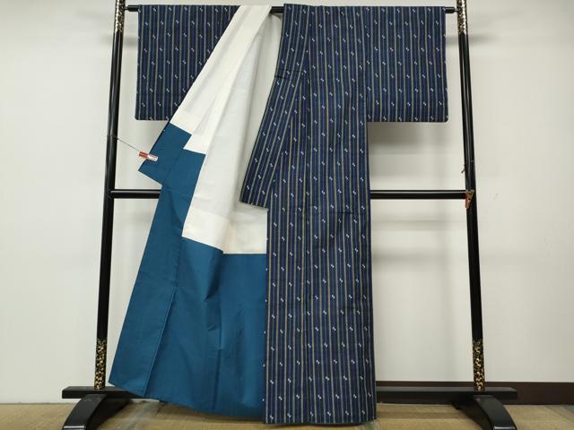 平和屋着物●上質な紬 吉祥間道 正絹 逸品 CABK8357ut