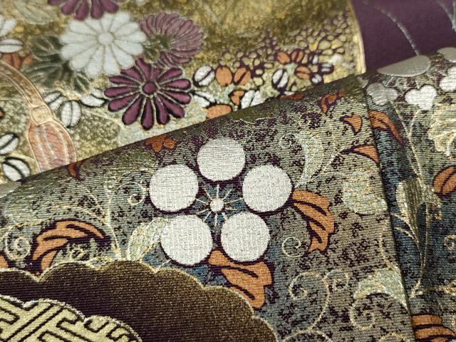 平和屋着物●豪華黒留袖 駒刺繍 吉祥鼓 暈し染め 金銀彩 さが美扱い 正絹 逸品 CABK8366ut
