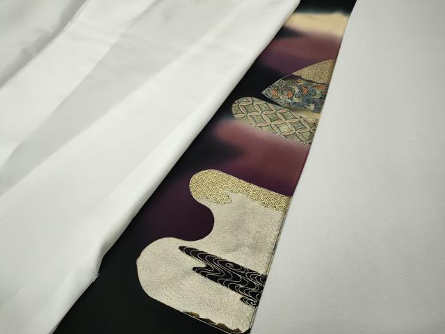 平和屋着物●豪華黒留袖 駒刺繍 吉祥鼓 暈し染め 金銀彩 さが美扱い 正絹 逸品 CABK8366ut