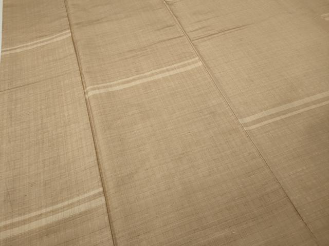平和屋着物●上質な紬 横段文 正絹 逸品 CABK8372ut