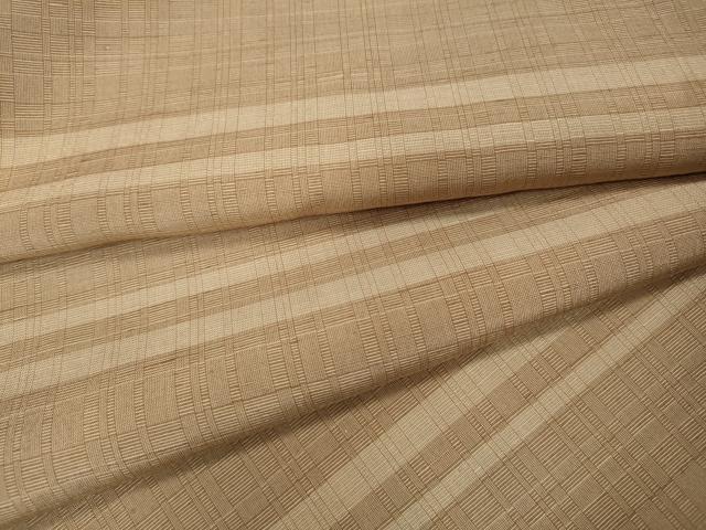 平和屋着物●上質な紬 横段文 正絹 逸品 CABK8372ut