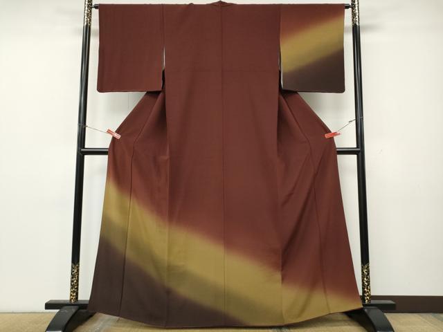 平和屋着物●訪問着 霞文 暈し染め 正絹 逸品 CABK8387ut