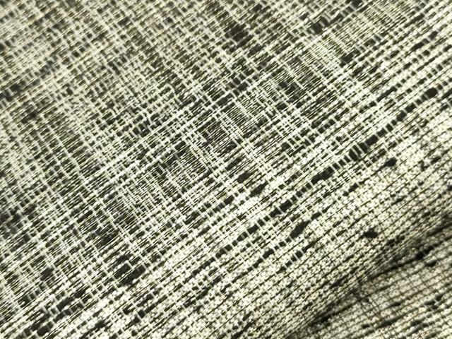 平和屋着物●両面 全通柄袋帯 ふくれ織 幾何学文 金通し地 正絹 逸品 CABK8401dy