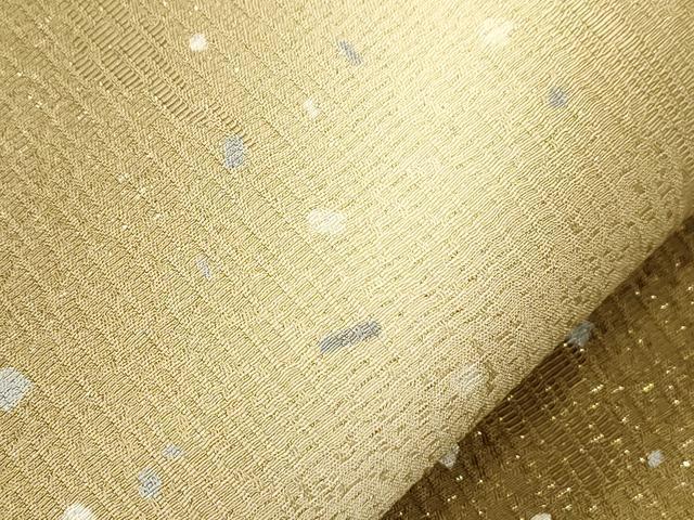 平和屋着物●九寸名古屋帯 霞文 金通し地 正絹 逸品 CABK8439dy