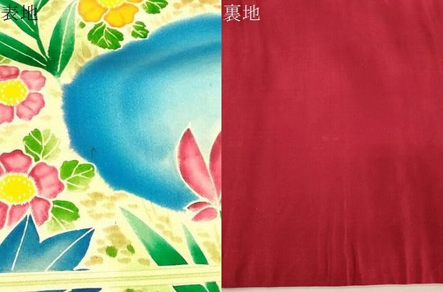 平和屋着物●アンティーク 大正ロマン 九寸名古屋帯 刺繍 草花文 金糸 正絹 逸品 CABK8442dy