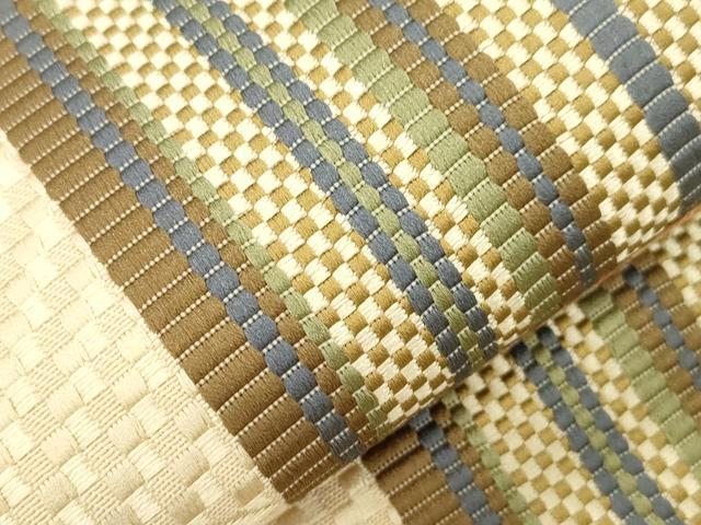 平和屋着物●本場筑前博多織 八寸名古屋帯 幾何学文 正絹 逸品 CABK8445dy