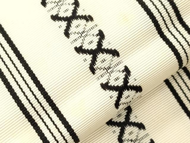 平和屋着物●本場筑前博多織 八寸名古屋帯 献上 一重帯 正絹 逸品 CABK8447dy