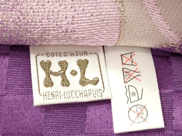 平和屋着物●H・L(アッシュエル) HENRI-LUC CHAPUIS 両面 全通柄袋帯 花尽くし文 金糸 CABK8470dy