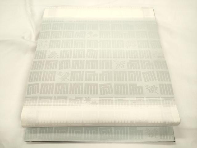 平和屋着物●両面 全通柄袋帯 紬地 墨流し文様 やまと誂製 正絹 逸品 未使用 CABK8477dy
