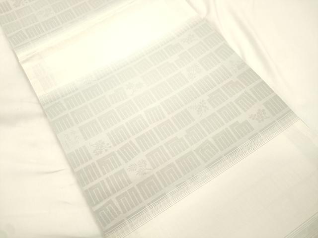 平和屋着物●両面 全通柄袋帯 紬地 墨流し文様 やまと誂製 正絹 逸品 未使用 CABK8477dy
