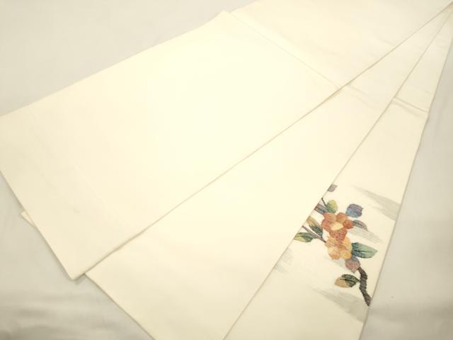 平和屋着物●太鼓柄袋帯 すくい織 花鳥文 正絹 逸品 CABK8496dy