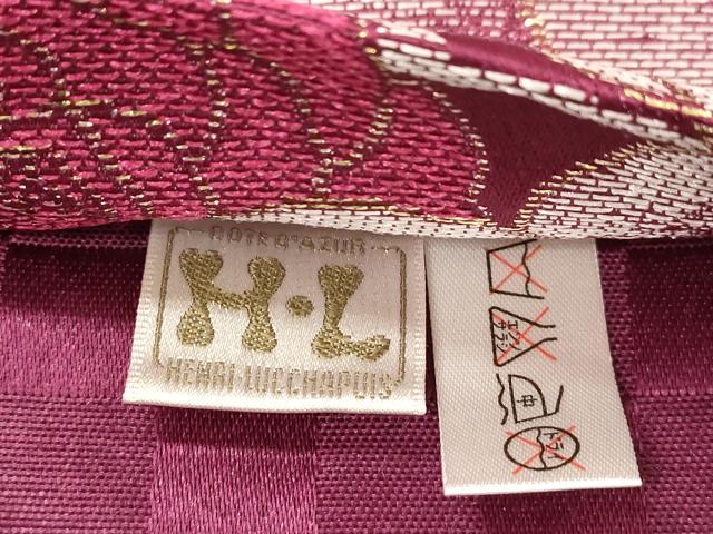 平和屋着物●H・L(アッシュエル) HENRI-LUC CHAPUIS 全通柄袋帯 薔薇 金糸 CABK8500dy