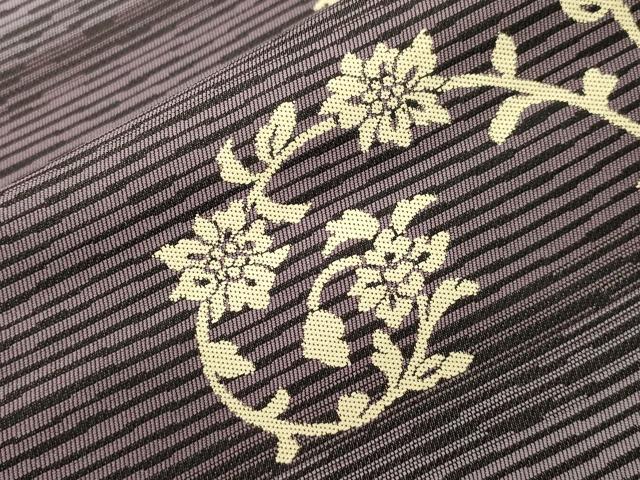 平和屋着物●京都西陣・想屋謹製 両面 全通柄 京袋帯 モール 花唐草文 正絹 逸品 CABK8510dy