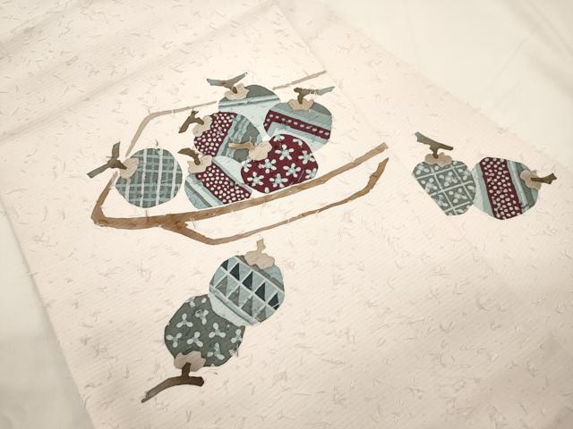 平和屋着物▼九寸名古屋帯 髭紬 ろうけつ染め 成り物 正絹 逸品 CABK8526dy