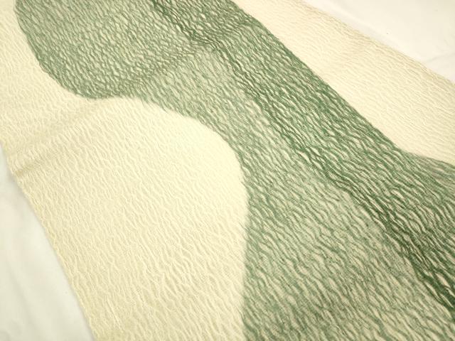 平和屋着物*夏物 九寸名古屋帯 櫛織 霞文 金糸 正絹 逸品 CABK8591dy