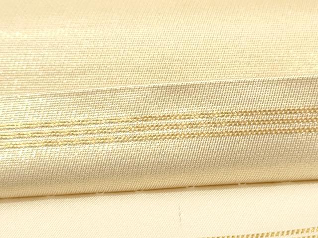 平和屋着物●西陣 川島織物 太鼓柄袋帯 総刺繍 駒刺繍 片輪車花文 金銀糸 正絹 逸品 CABK8628dy